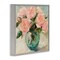 Stupell Industries Pink Roses in Green Vase Framed Giclee, design by Gina Kelly